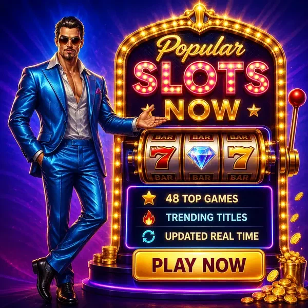 Apresentador carismático apresentando jogos de slot brilhantes no piso de cassino iluminado por neon do Coolzino